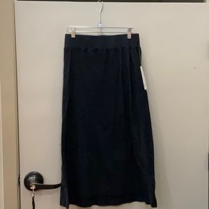 Carve Designs Black Cotton MIDI skirt NWT